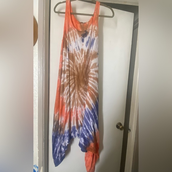 Vibrant Tie-Dye Dress - Picture 1 of 3